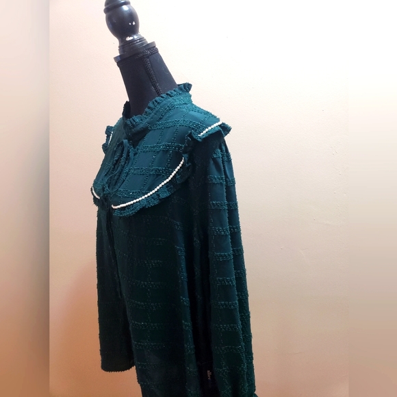 ALICEBLUE Green Top with Faux Pearl Size 3X NWT - Picture 5 of 13